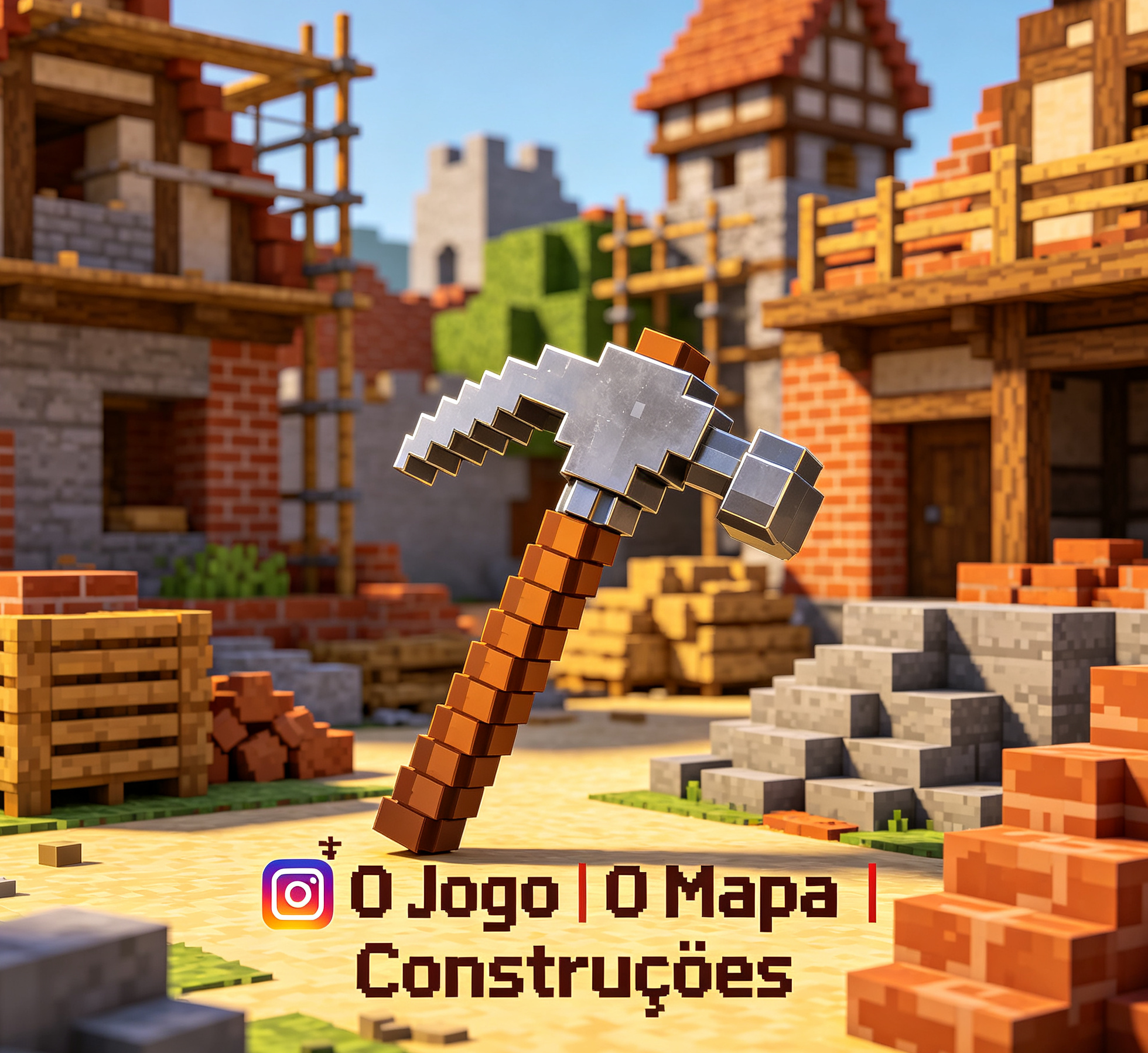 Atividade educativa em cenário voxel