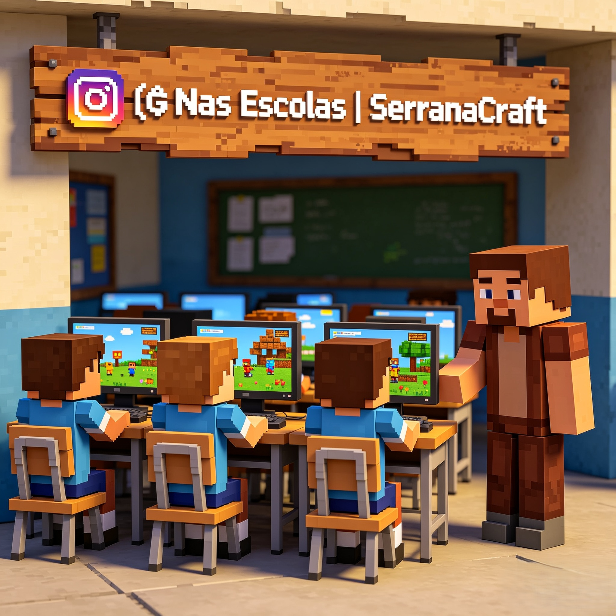 Criação comunitária em ambiente voxel